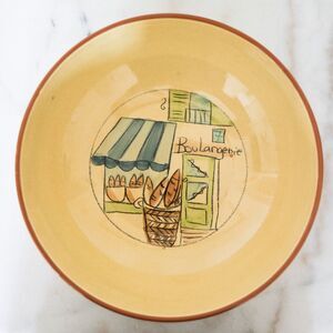 Vintage Portugal Pasta Bowl Boulangerie MOLDE Pottery Ceramic Salad